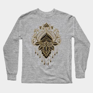 A wonderful filigree golden lotus flower. Long Sleeve T-Shirt